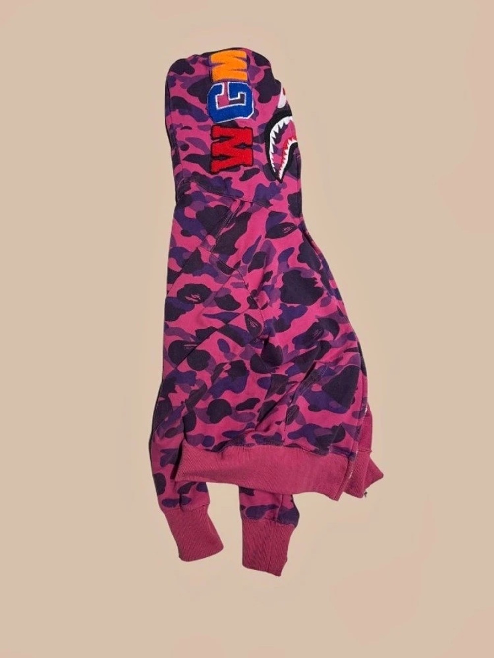 A Bathing Ape BAPE Color Camo Shark Full Zip Hoodie